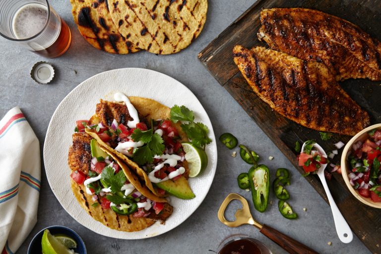 Harvest Select - Fire Grlled Catfish Tacos with Avocado and Pico-de-Gallo